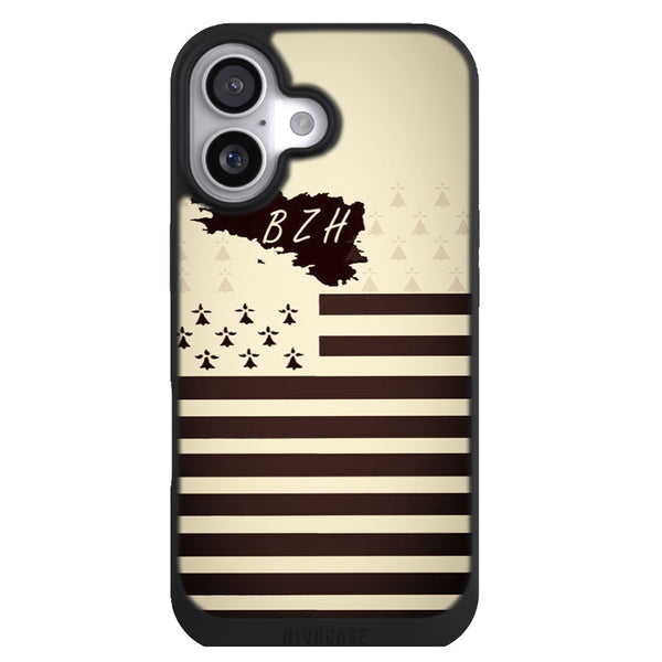 Coque iPhone 17 Drapeaux Drapeau Breizh vintage - MaCoquePerso