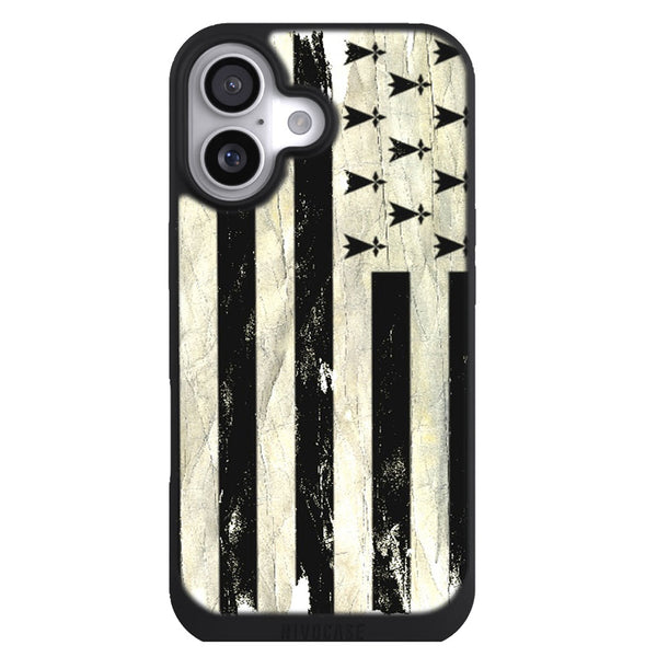 Coque iPhone 17 Drapeaux Drapeau Bretagne Vintage - MaCoquePerso