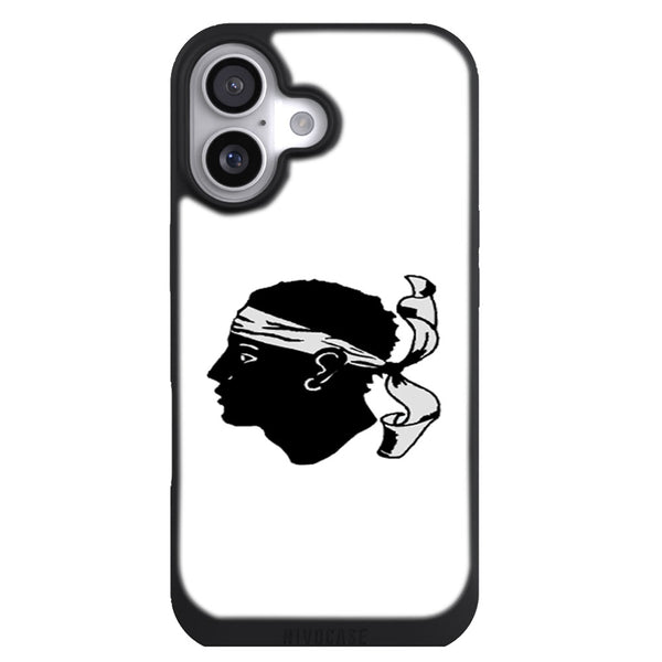 Coque iPhone 17 Drapeaux Drapeau Corse Blanc - MaCoquePerso