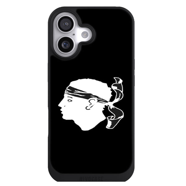 Coque iPhone 17 Drapeaux Drapeau Corse Noir - MaCoquePerso