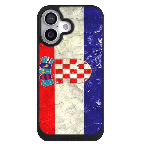 Coque iPhone 17 Drapeaux Drapeau Croatie VINTAGE - MaCoquePerso