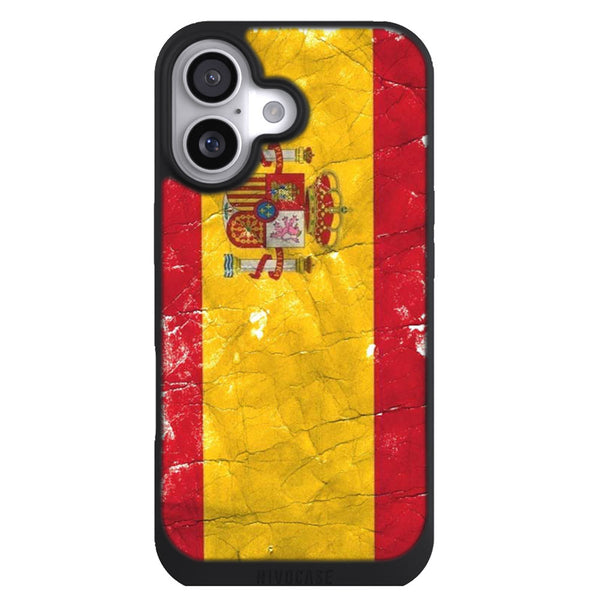 Coque iPhone 17 Drapeaux Drapeau Espagne VINTAGE - MaCoquePerso