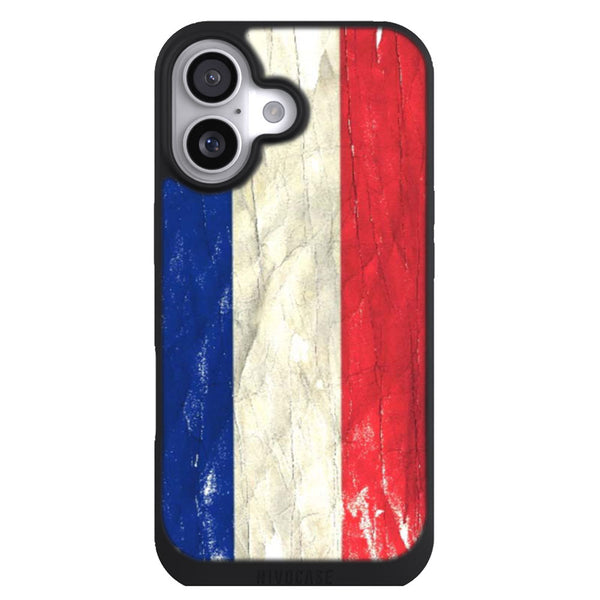 Coque iPhone 17 Drapeaux Drapeau France VINTAGE - MaCoquePerso