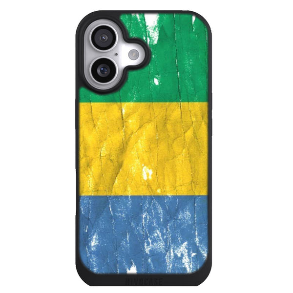 Coque iPhone 17 Drapeaux Drapeau Gabon VINTAGE - MaCoquePerso