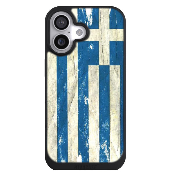 Coque iPhone 17 Drapeaux Drapeau Grece VINTAGE - MaCoquePerso