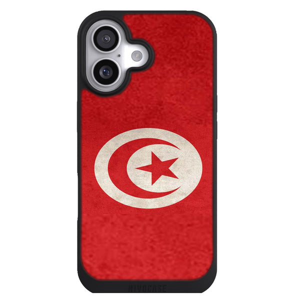 Coque iPhone 17 Drapeaux Drapeau Tunisie Vintage - MaCoquePerso