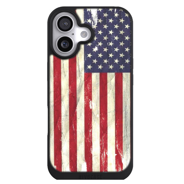 Coque iPhone 17 Drapeaux Drapeau USA VINTAGE - MaCoquePerso