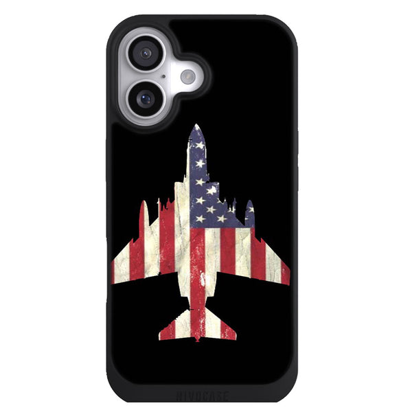 Coque iPhone 17 Vehicules F 4 Phantom American Flag - MaCoquePerso