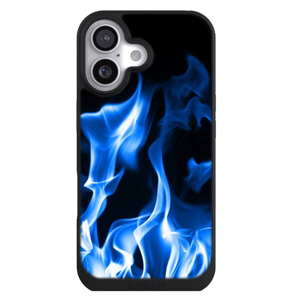 Coque iPhone 17 Adolescent Flammes bleues - MaCoquePerso