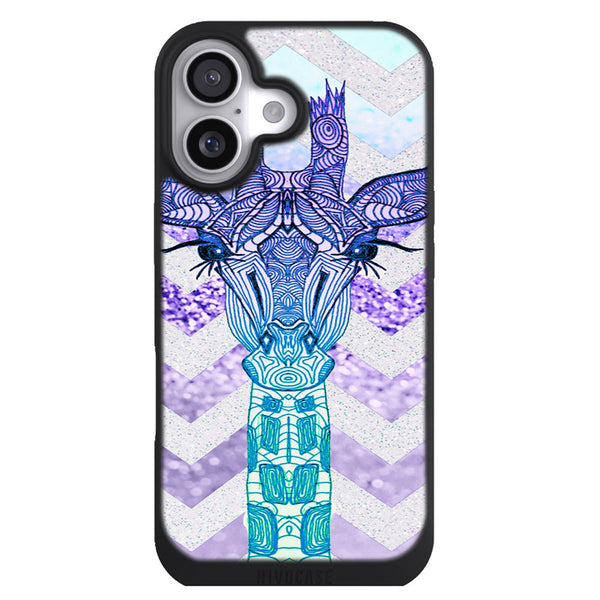 Coque iPhone 17 Animaux Glitter Girafe - MaCoquePerso