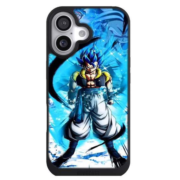 Coque iPhone 17 Manga Gogeta SS Blue - MaCoquePerso