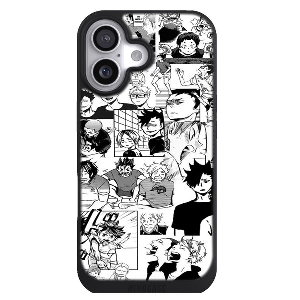 Coque iPhone 17 Aesthetic Haikyuu !! Manga Collage - MaCoquePerso