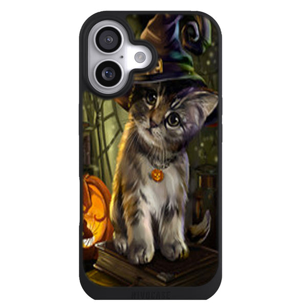 Coque iPhone 17 Animaux Halloween Cat - MaCoquePerso