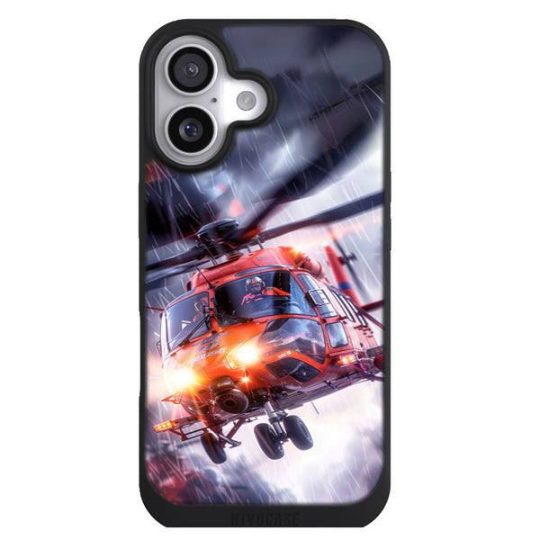 Coque iPhone 17 Pompier Helicoptere Pompier Sauvetage - MaCoquePerso