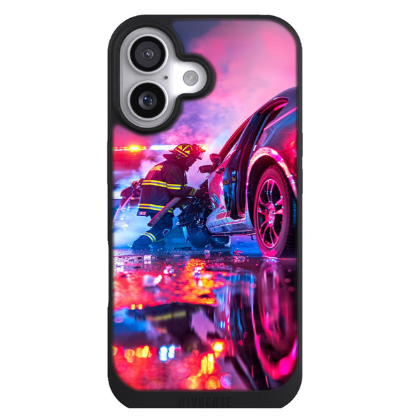 Coque iPhone 17 Pompier Intervention Pompier Accident Routier - MaCoquePerso