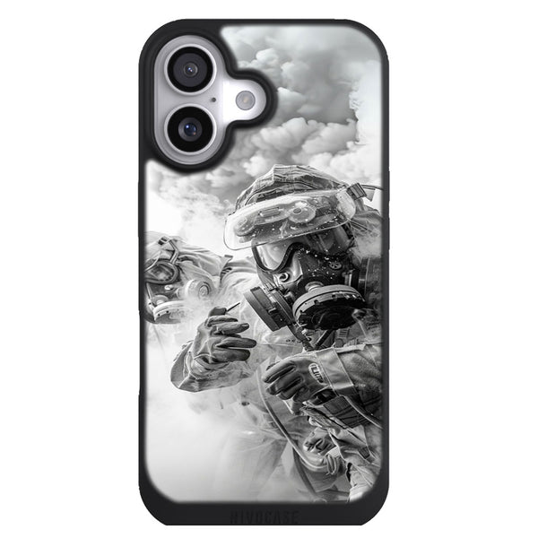 Coque iPhone 17 Pompier Intervention Pompier Risque Chimique - MaCoquePerso