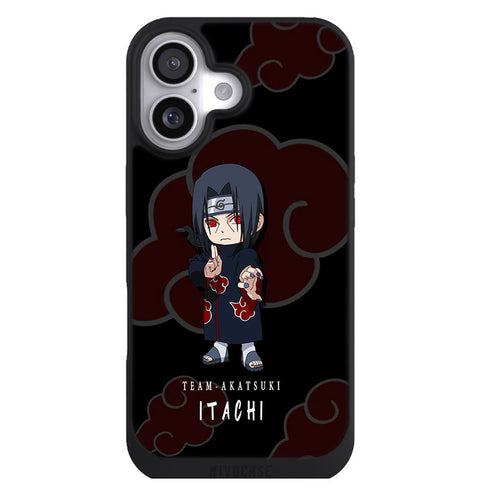 Coque iPhone 17 Manga ITACHI Akatsuki - MaCoquePerso