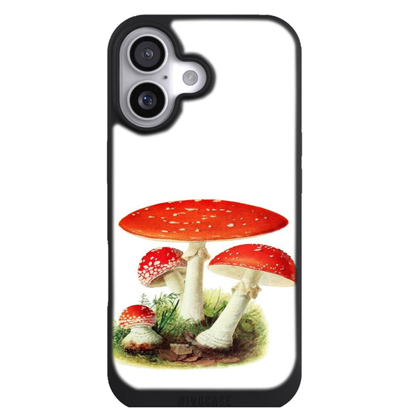 Coque iPhone 17 Aesthetic Illustration de champignons magiques vintage - MaCoquePerso