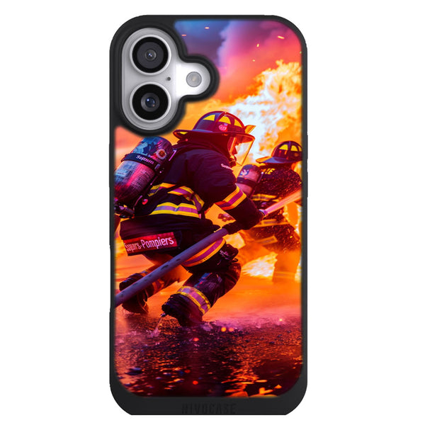 Coque iPhone 17 Pompier Intervention Pompier Incendie - MaCoquePerso