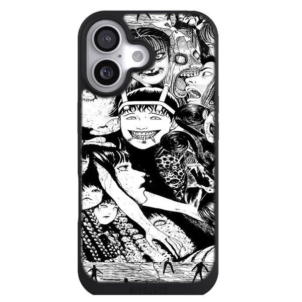 Coque iPhone 17 Manga Junji ito collage - MaCoquePerso