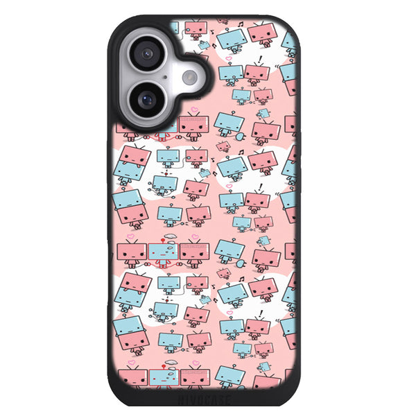 Coque iPhone 17 Aesthetic Kawai Robots - MaCoquePerso