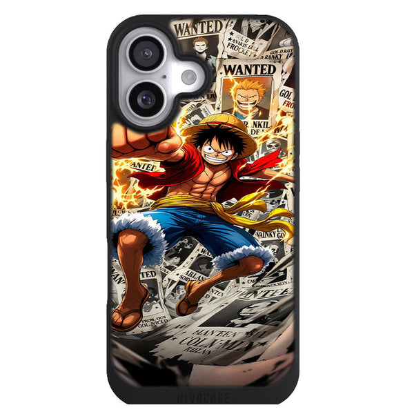 Coque iPhone 17 Manga Luffy wanted poster - MaCoquePerso