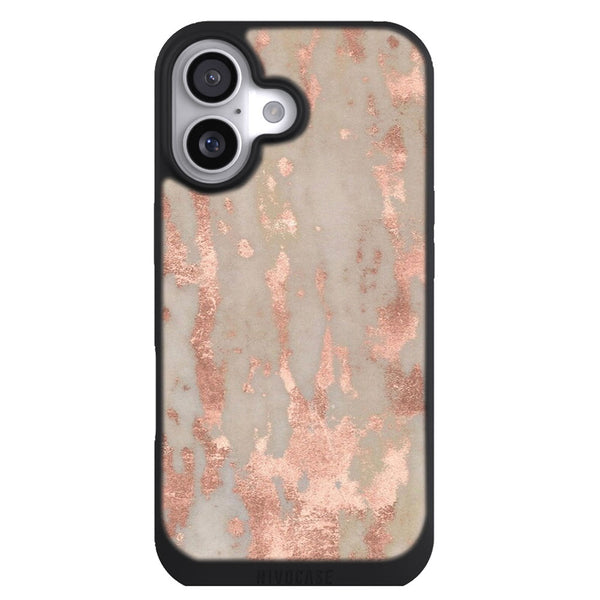Coque iPhone 17 Aesthetic Marbre de Gênes en or rose - MaCoquePerso