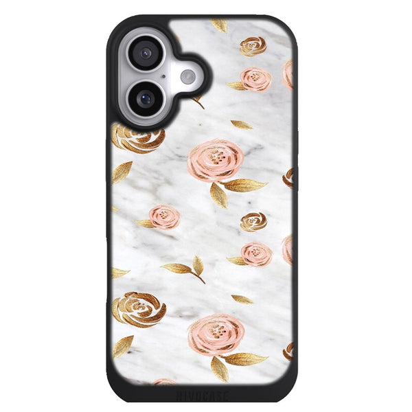 Coque iPhone 17 Aesthetic Marbre rose d'or - MaCoquePerso