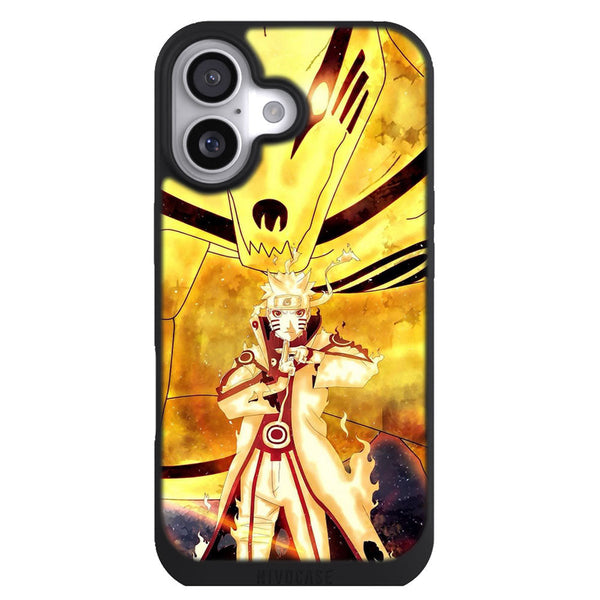 Coque iPhone 17 Manga Naruto Kyubi Jaune - MaCoquePerso