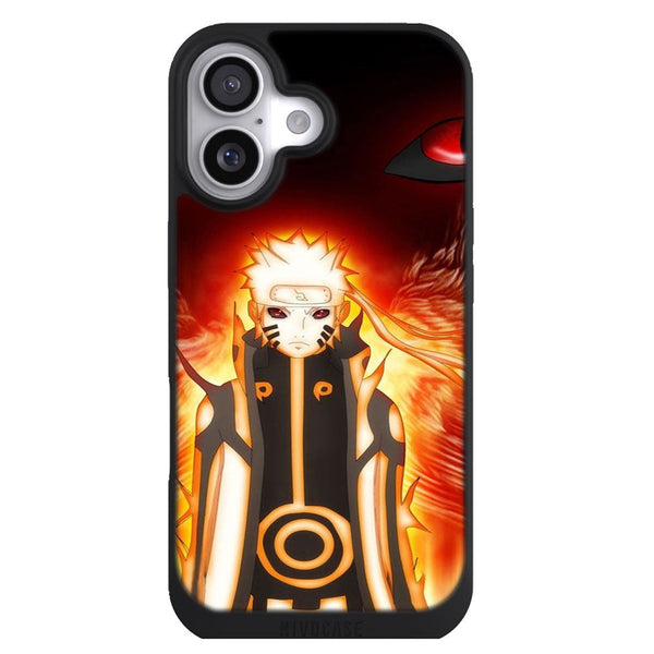 Coque iPhone 17 Manga Naruto&Kyubi mode kyubi - MaCoquePerso