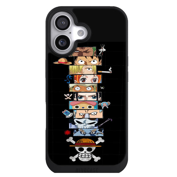 Coque iPhone 17 Manga One Piece crew regards - MaCoquePerso