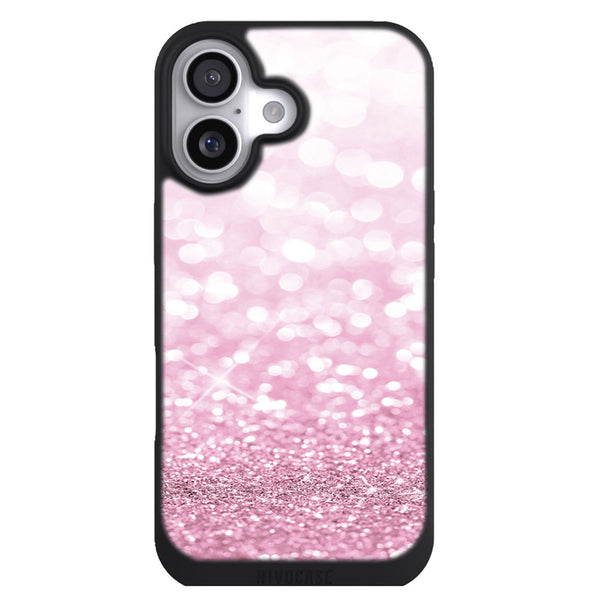 Coque iPhone 17 Aesthetic Paillettes Rose - MaCoquePerso