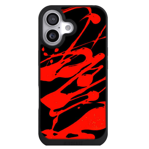Coque iPhone 17 Aesthetic Paint Splash Rouge - MaCoquePerso
