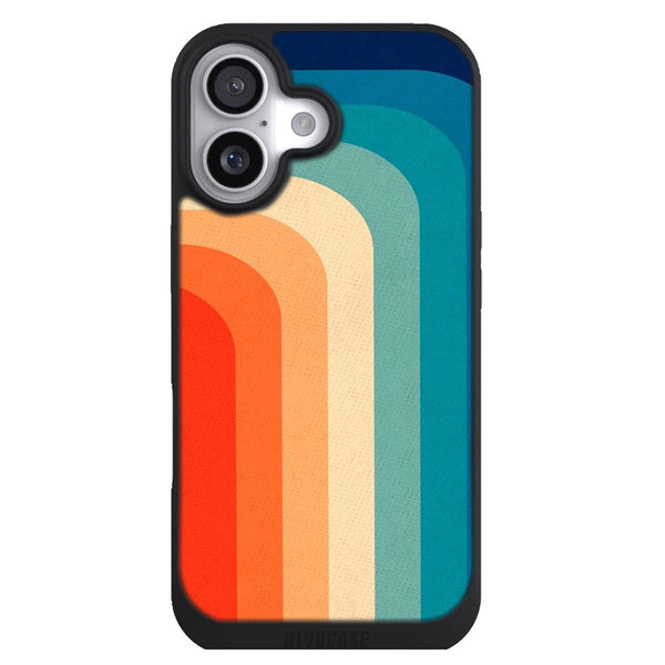 Coque iPhone 17 Aesthetic Palette de couleurs rétro des années 70 - MaCoquePerso