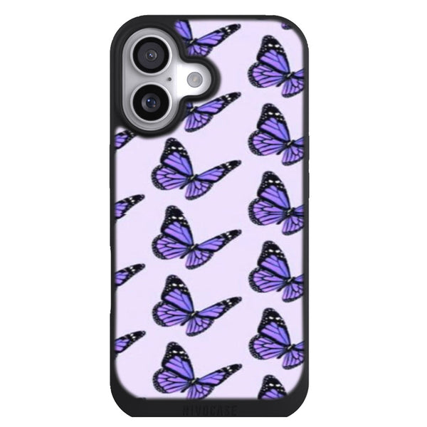 Coque iPhone 17 Adolescent Papillon lilas - MaCoquePerso