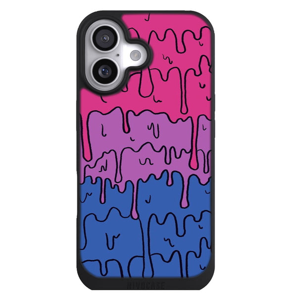 Coque iPhone 17 Adolescent Pastel Kawaii Melting Bisexual Pride Design LGBTQ - MaCoquePerso