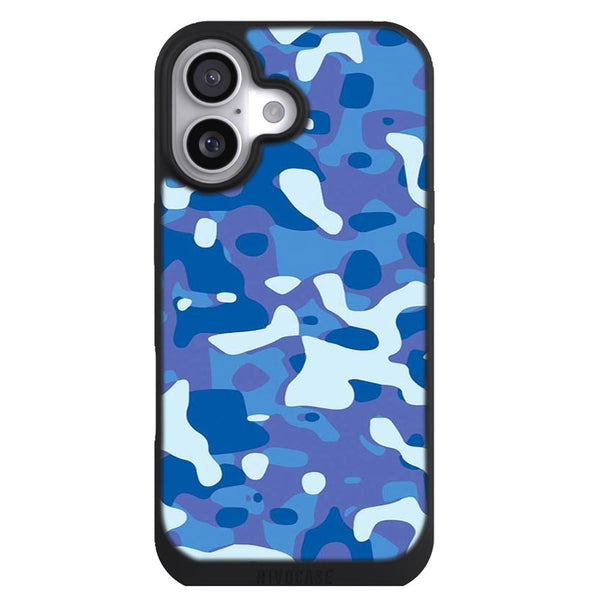 Coque iPhone 17 Aesthetic Patron de camouflage camo bleu marine de l'armée - MaCoquePerso