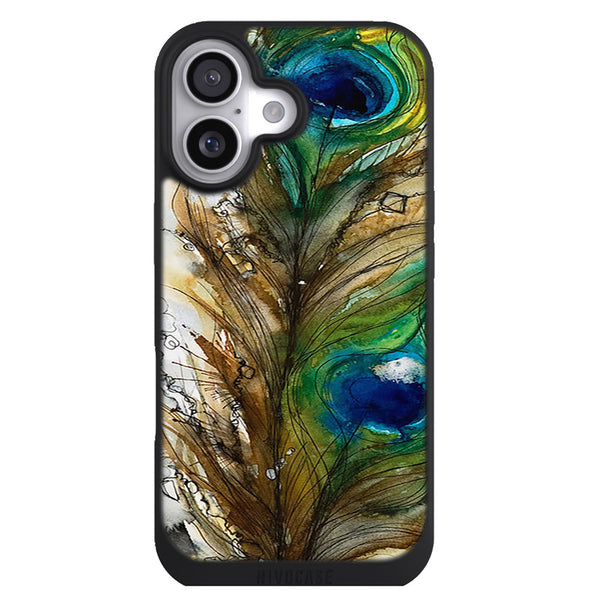 Coque iPhone 17 Animaux Plume paon - MaCoquePerso