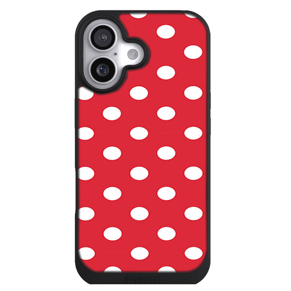 Coque iPhone 17 Aesthetic Pois Rouge - MaCoquePerso