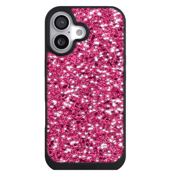 Coque iPhone 17 Aesthetic Scintillement Rose - MaCoquePerso