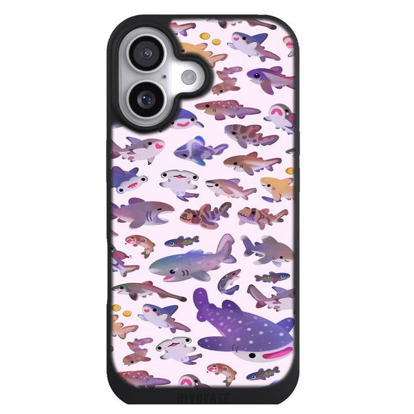 Coque iPhone 17 Aesthetic Shark day2 nom ou version bg lumineuse - MaCoquePerso