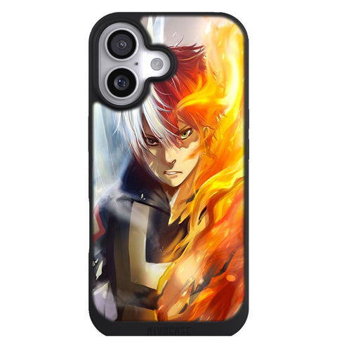 Coque iPhone 17 Manga Shoto todoroki ice and fire - MaCoquePerso