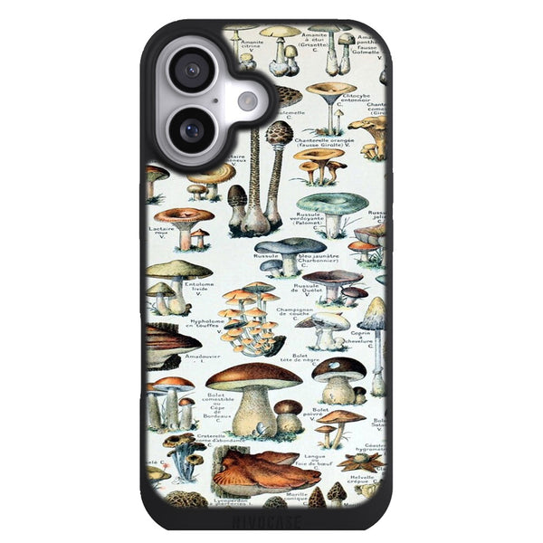 Coque iPhone 17 Aesthetic Tableau des champignons comestibles vintage - MaCoquePerso