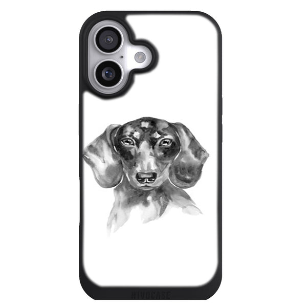 Coque iPhone 17 Animaux Tekel black white 127700059 - MaCoquePerso