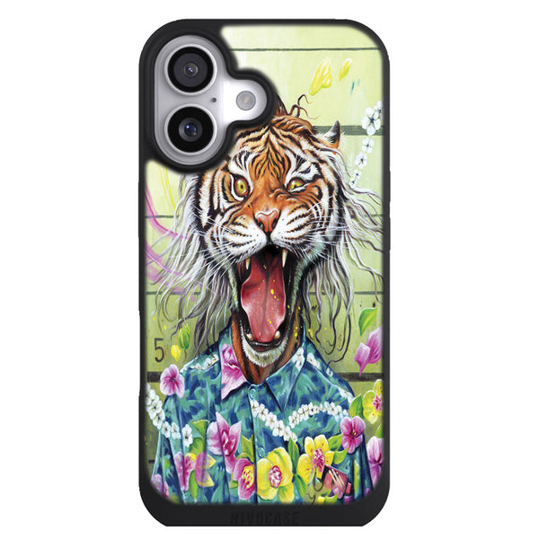 Coque iPhone 17 Animaux Tiger Flowers - MaCoquePerso