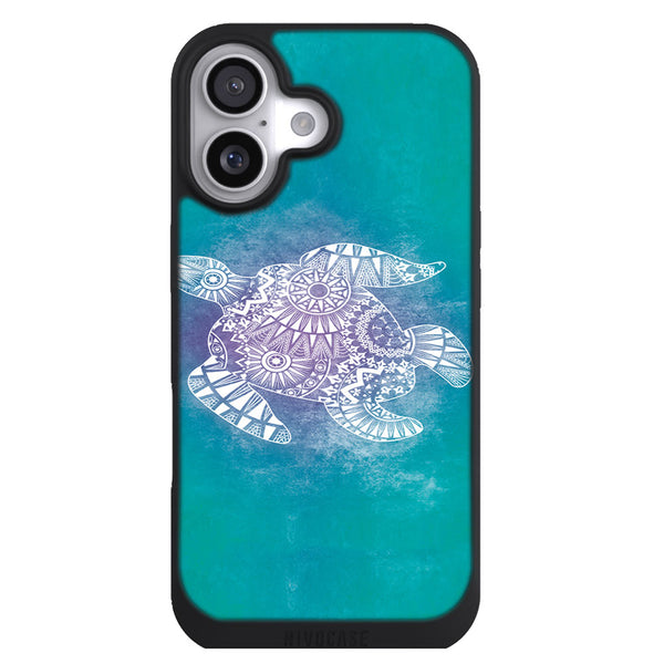 Coque iPhone 17 Animaux Tortue Mandala - MaCoquePerso