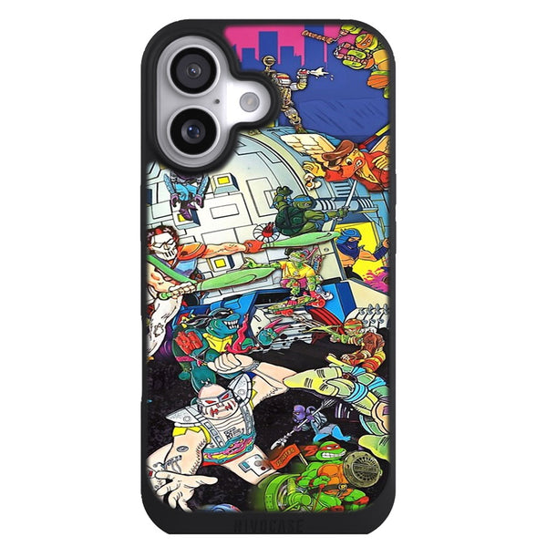 Coque iPhone 17 Adolescent Tortues Ninja Vintage Pizza Art Classique - MaCoquePerso