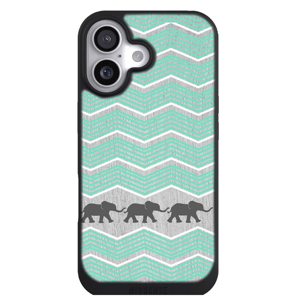Coque iPhone 17 Aesthetic Trois éléphants - MaCoquePerso