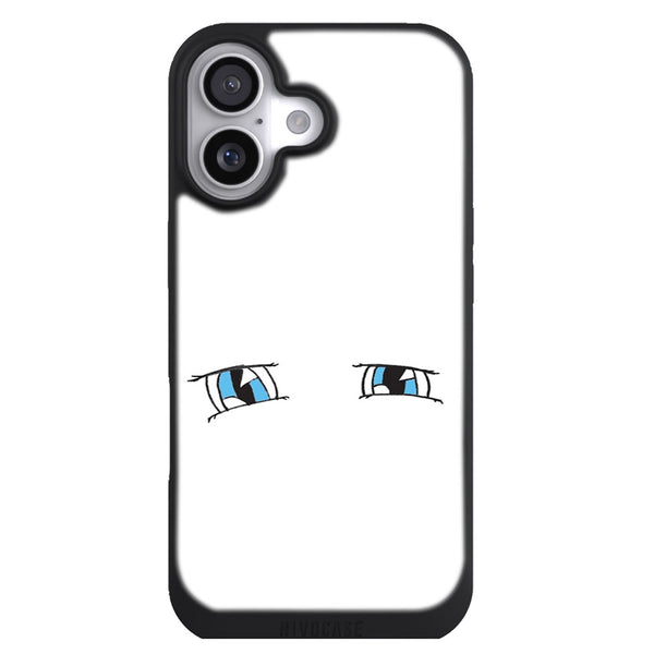 Coque iPhone 17 Aesthetic Yeux de manga en bleu - MaCoquePerso