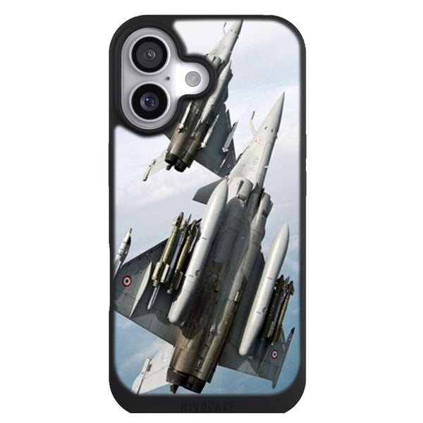 Coque iPhone 17 Vehicules avion rafale en vol - MaCoquePerso